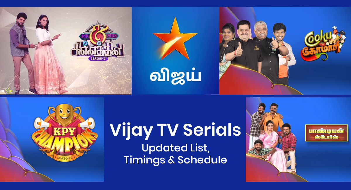 Program today tv vijay timing Live Chennai,