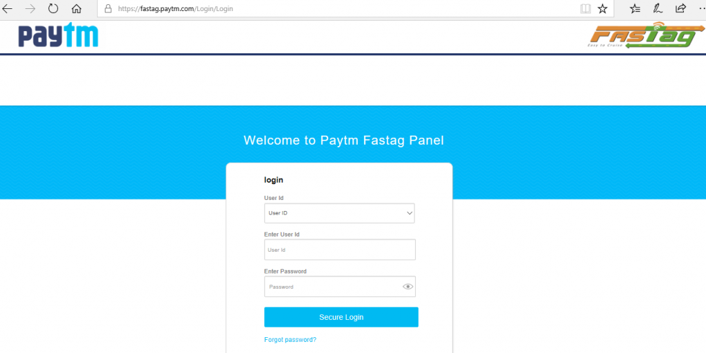 Check Balance of FASTag using Paytm